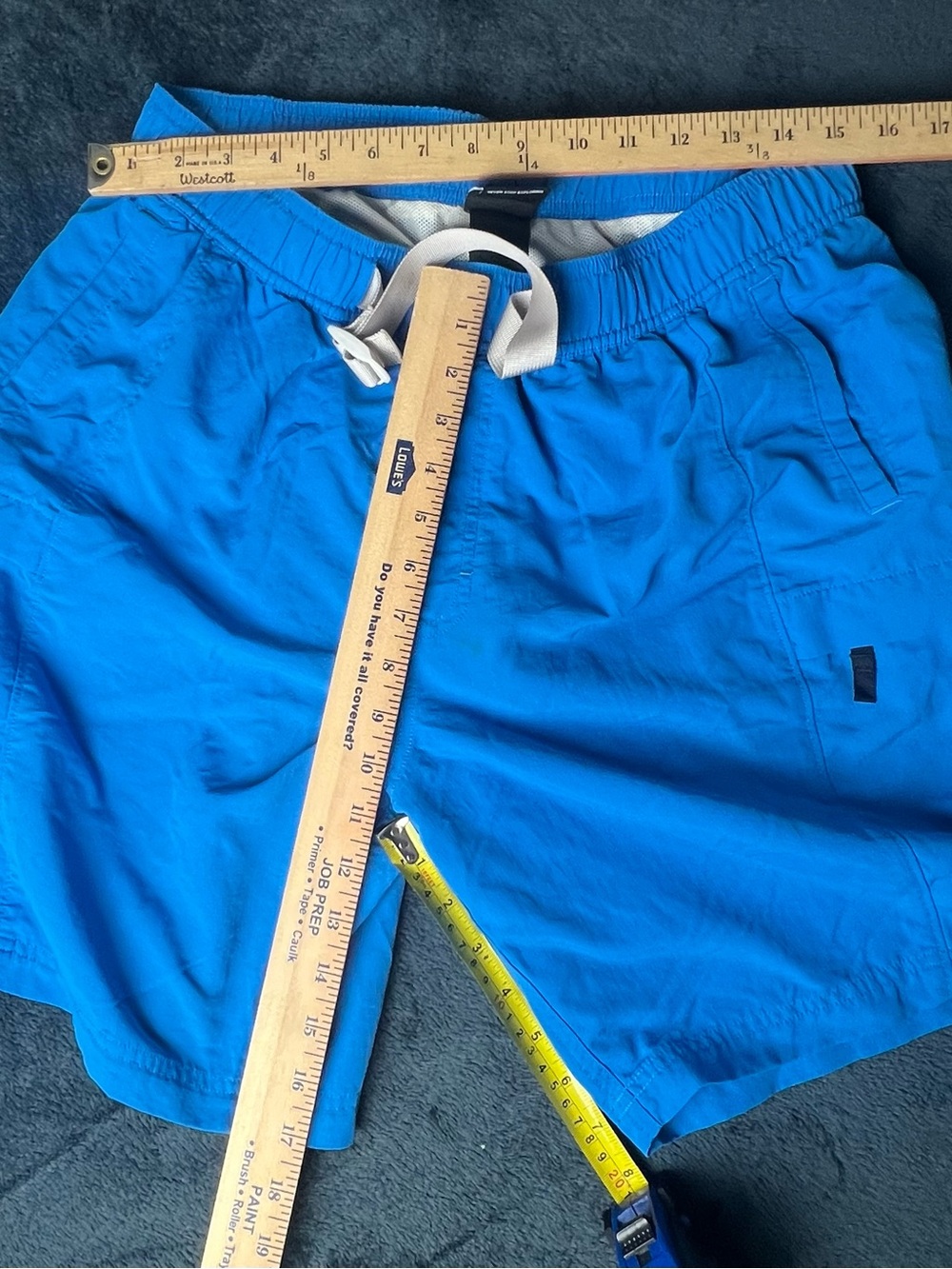 The North Face Bright Blue Elastic Waist Shorts with Drawcord